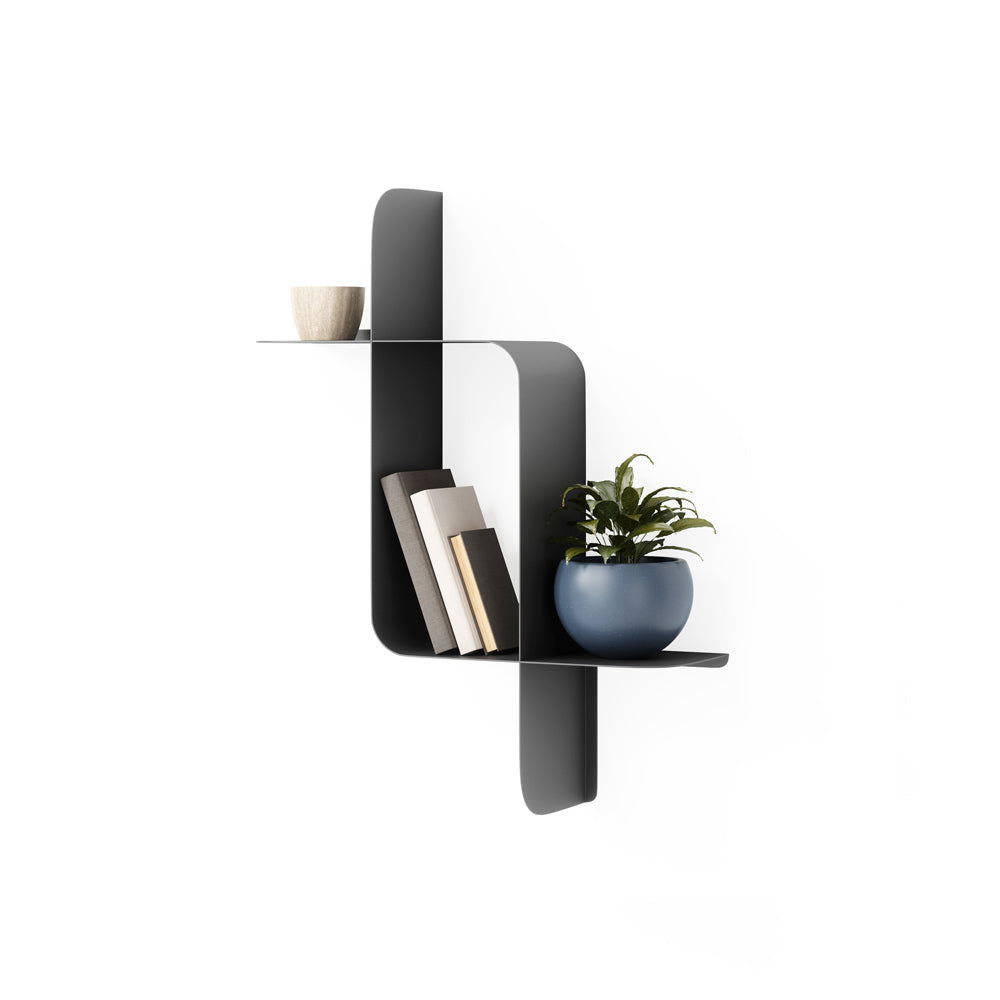 Montage Metal Shelves, Set of 2 - Black