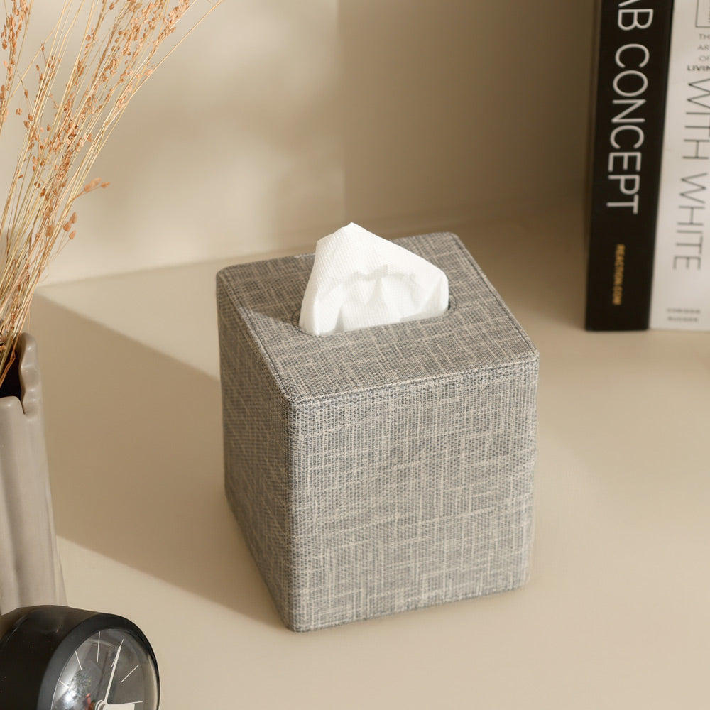 Monte Square Tissue Box Holder - Graphite