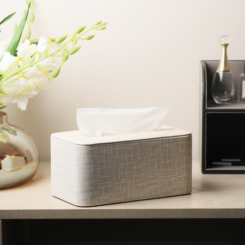 Monte High Tissue Box Holder - Greige