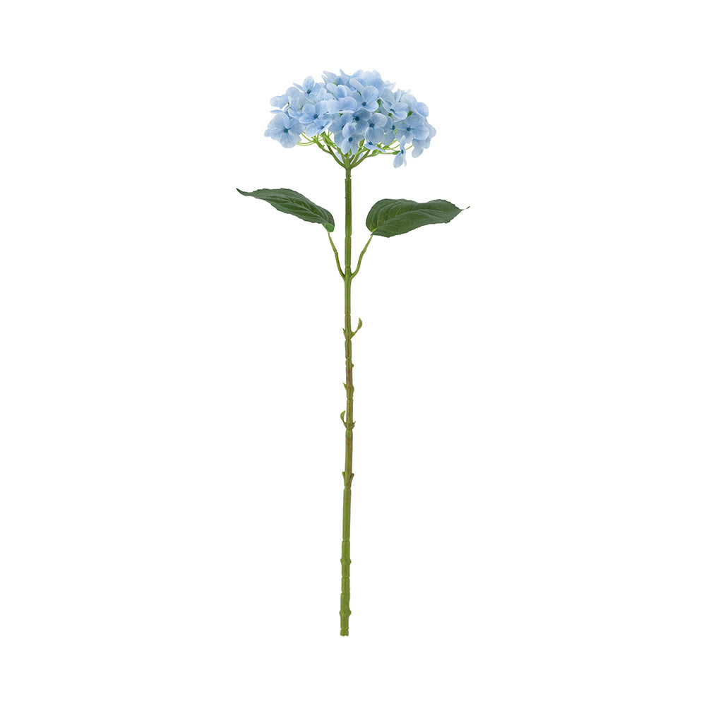 Mophead Hydrangea Faux Stem - Sky Blue