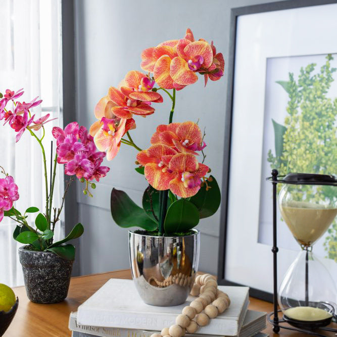 Orchid Artificial Potted Plant - Medium