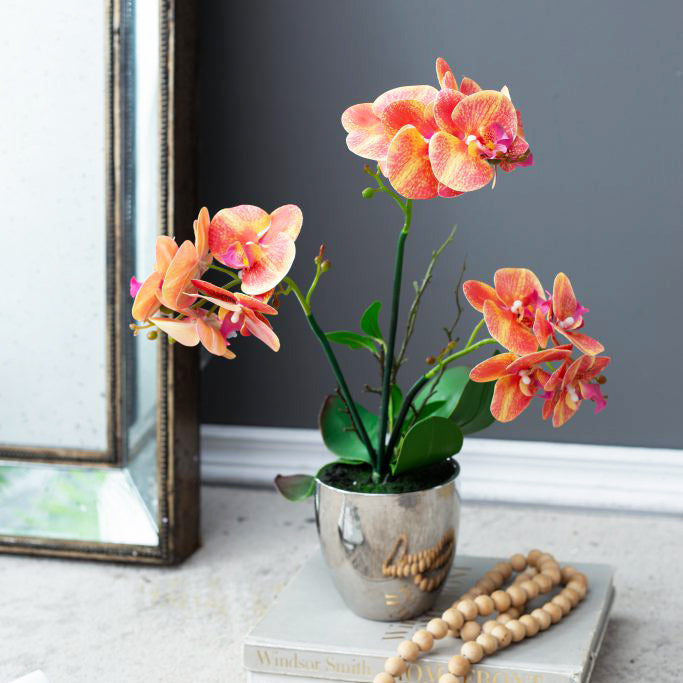 Orchid Artificial Potted Plant - Medium