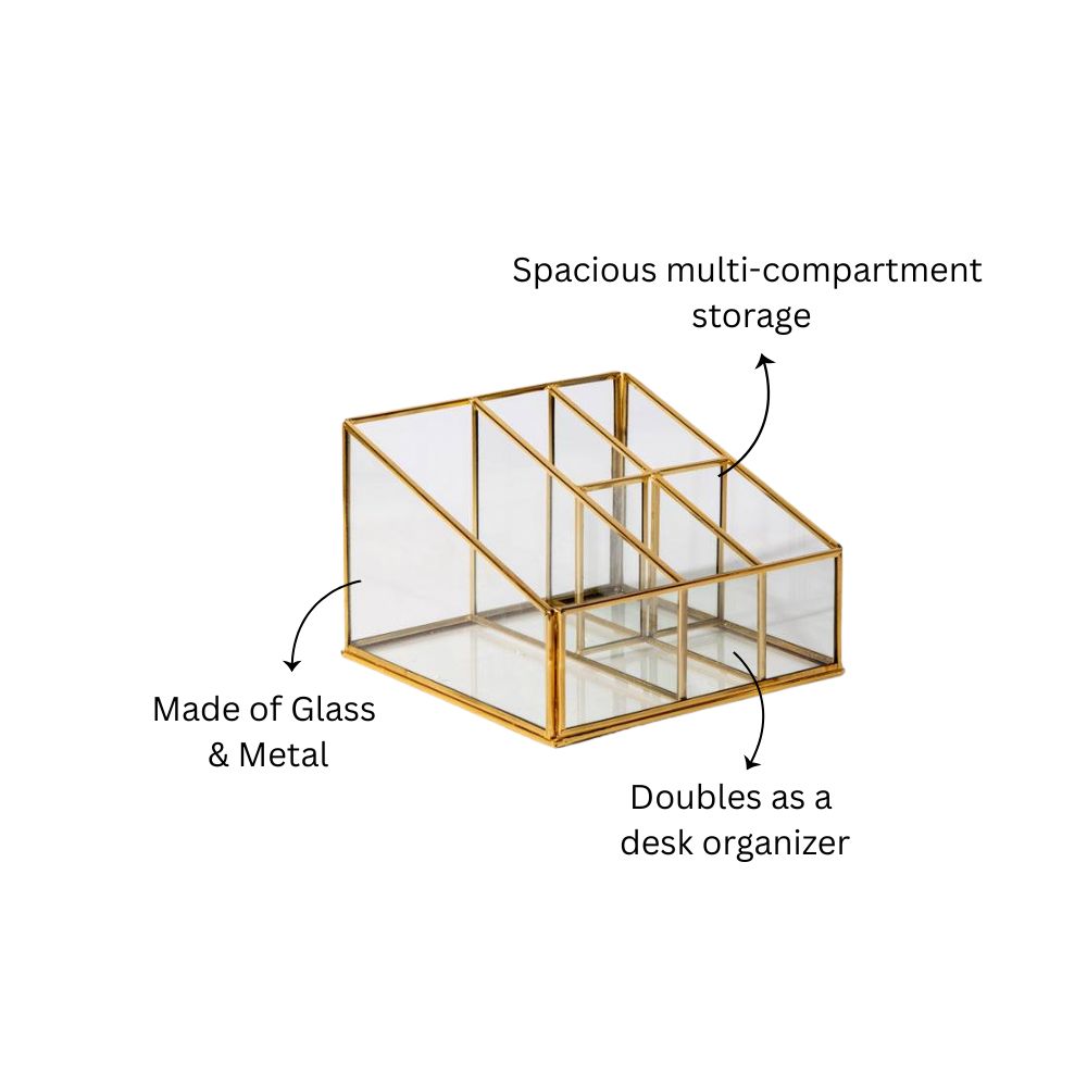 Multi-compartment Organiser - Gold