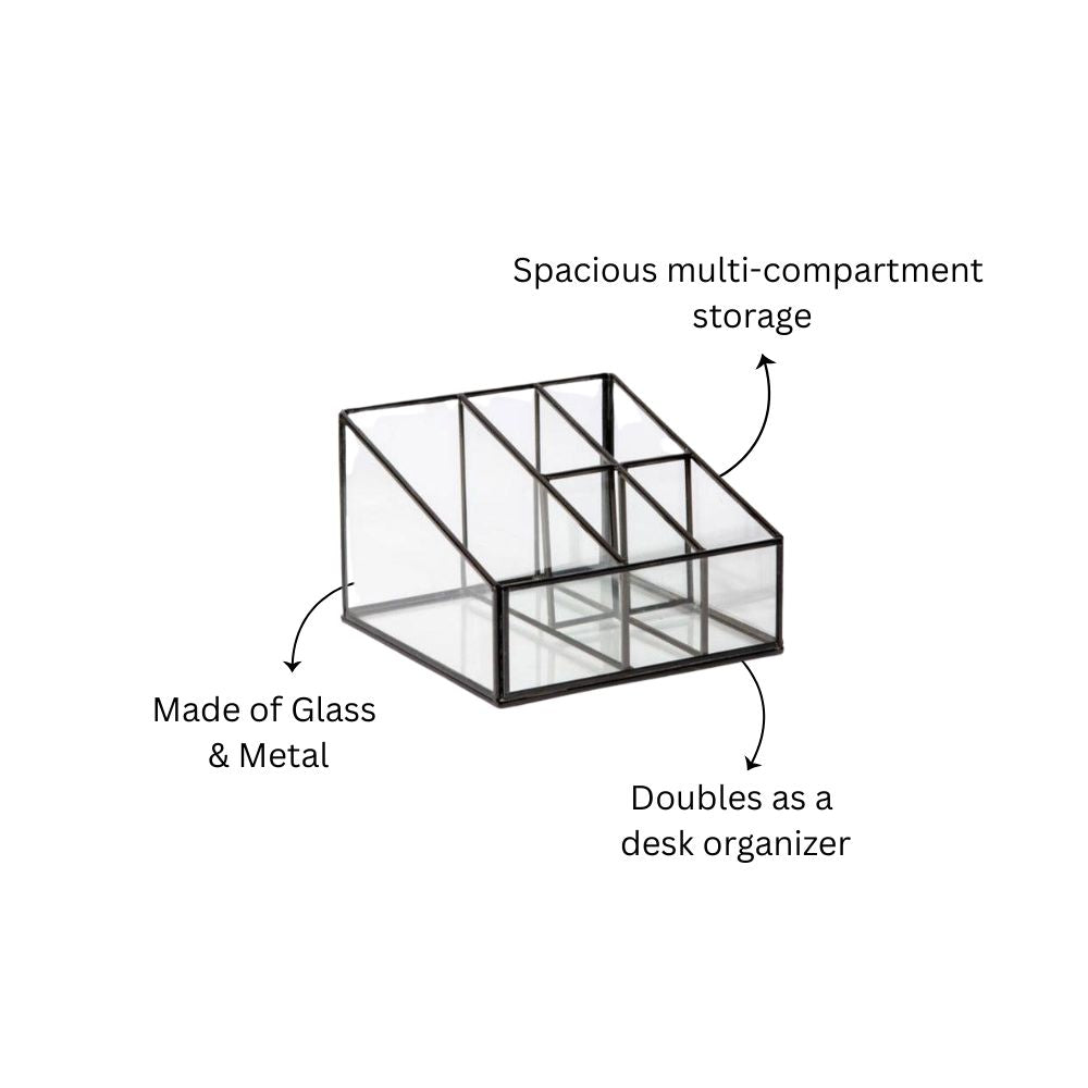 Multi-compartment Organiser - Gunmetal