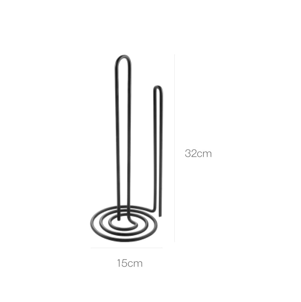 My-Roll Vertical Kitchen Paper Roll Holder - Black