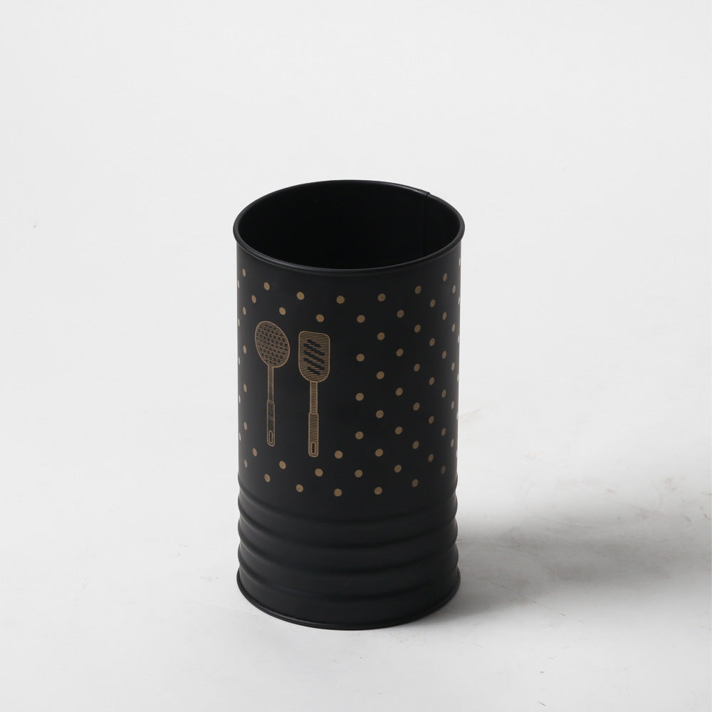 Asilo Metal Utensil Holder - Black Gold