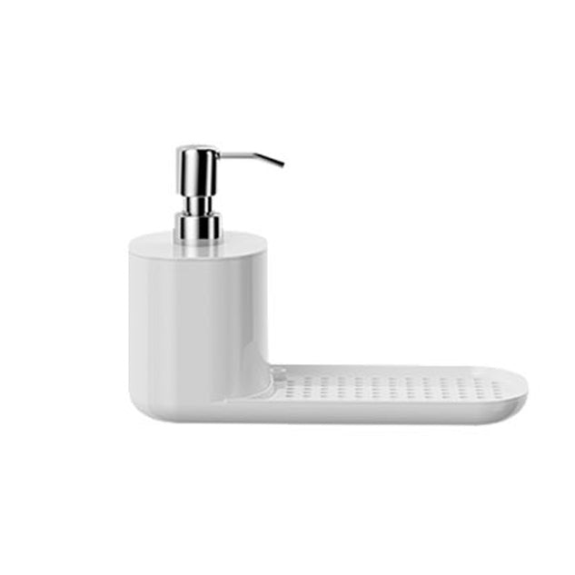 Neat Dish Soap Dispenser with Sponge Rest - White