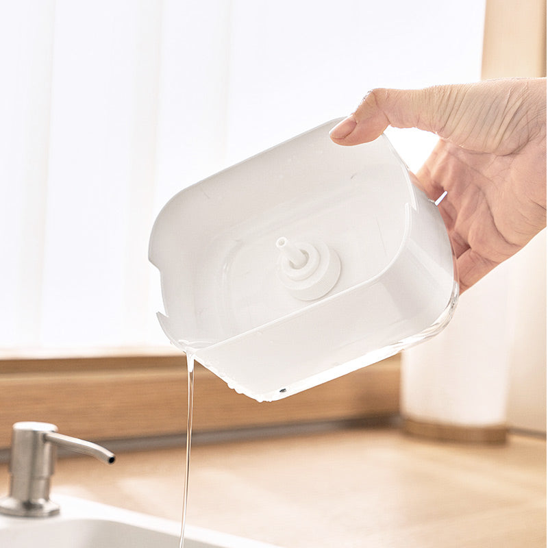 Neat Soap Dispensing Sponge Holder - White