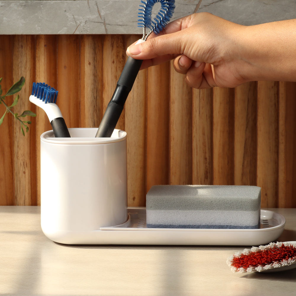 Neat Kitchen Sink Organiser - White