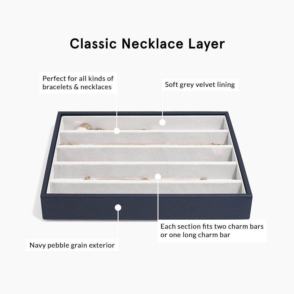 Necklaces Layer Medium - Navy Blue