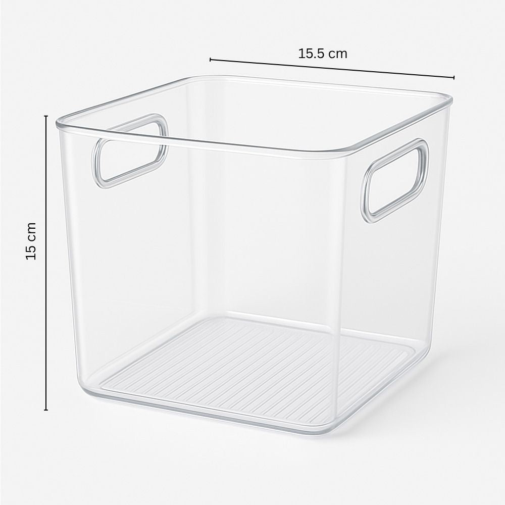 Nest Square Fridge Bin Small - Clear