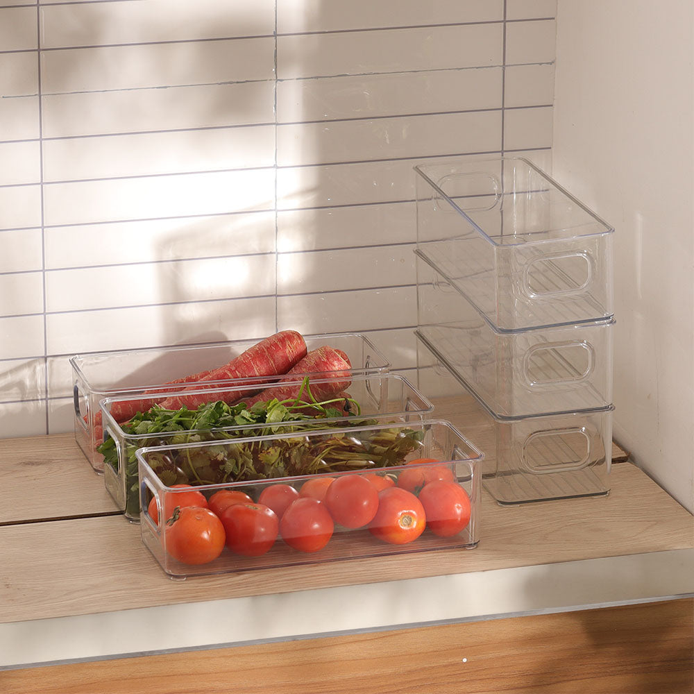 Nest Stackable Fridge Bins Small, Set of 6 - Clear