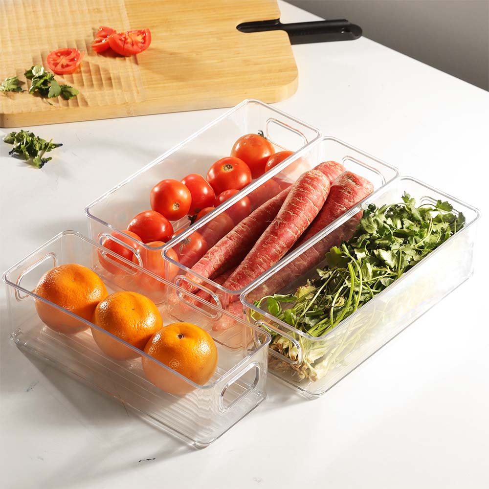 Nest Stackable Fridge Bins Small, Set of 6 - Clear