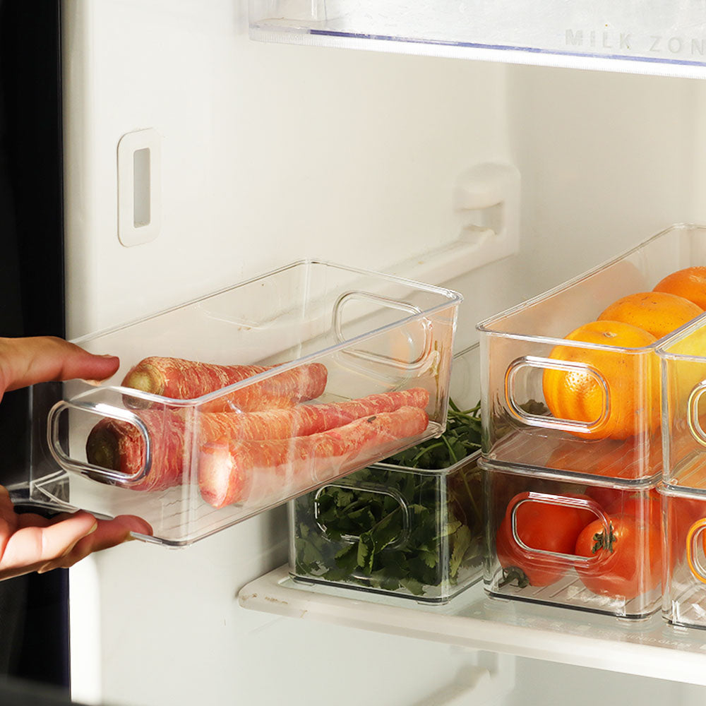 Nest Stackable Fridge Bins Small, Set of 6 - Clear