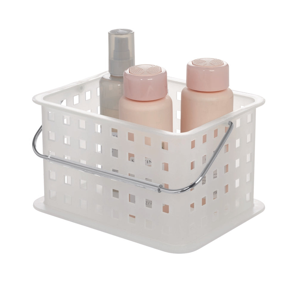 Netted Storage Basket With Handle Small