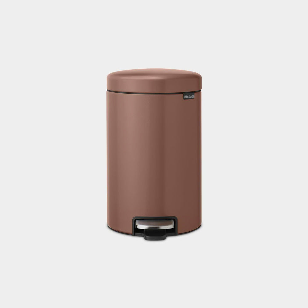 NewIcon Premium Pedal Bin 12L - Satin Taupe