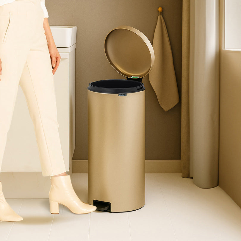 NewIcon Pedal Bin 30L - Metallic Gold