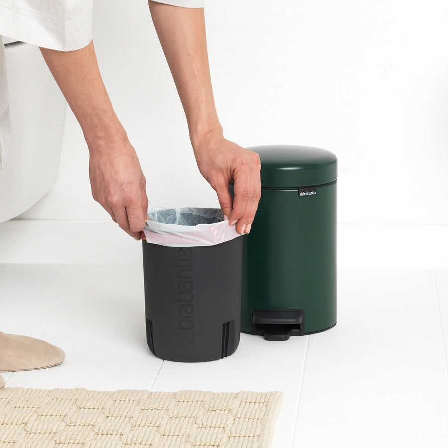 NewIcon Pedal Bin 3L - Pine Green