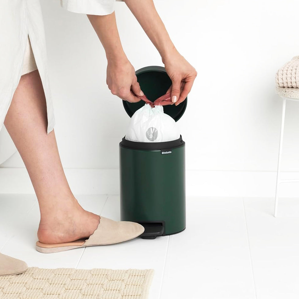 NewIcon Pedal Bin 3L - Pine Green