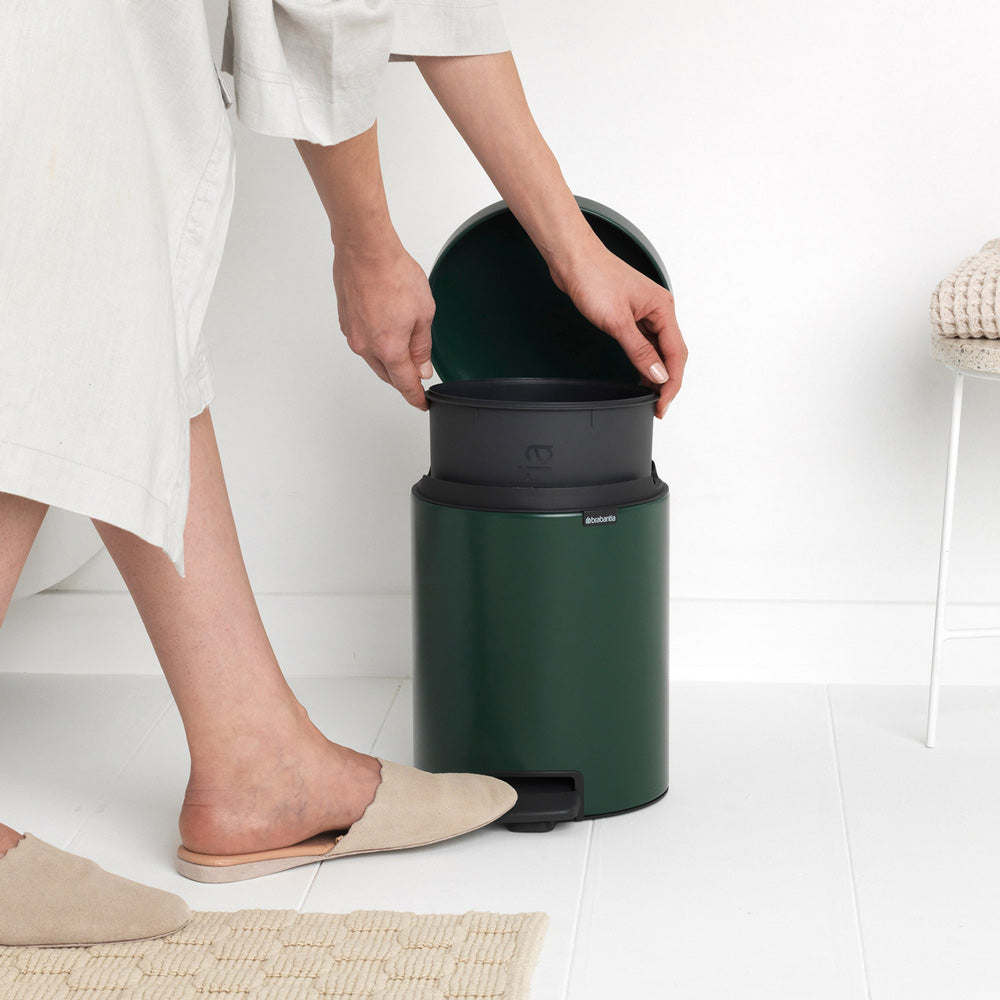 NewIcon Pedal Bin 5L - Pine Green
