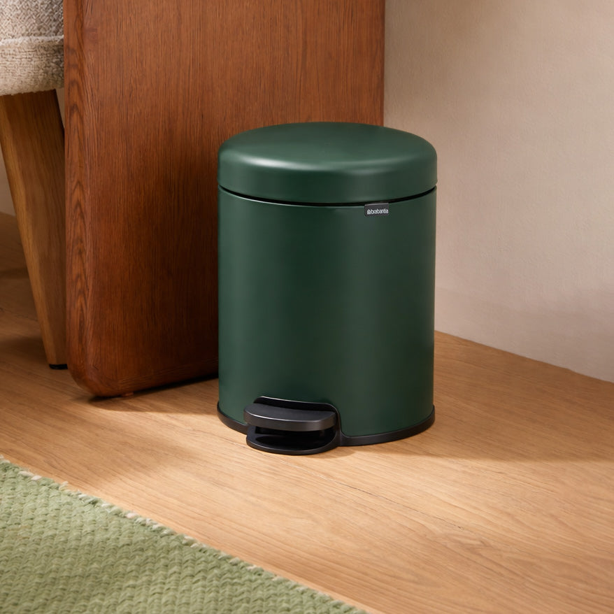 NewIcon Pedal Bin 5L - Pine Green