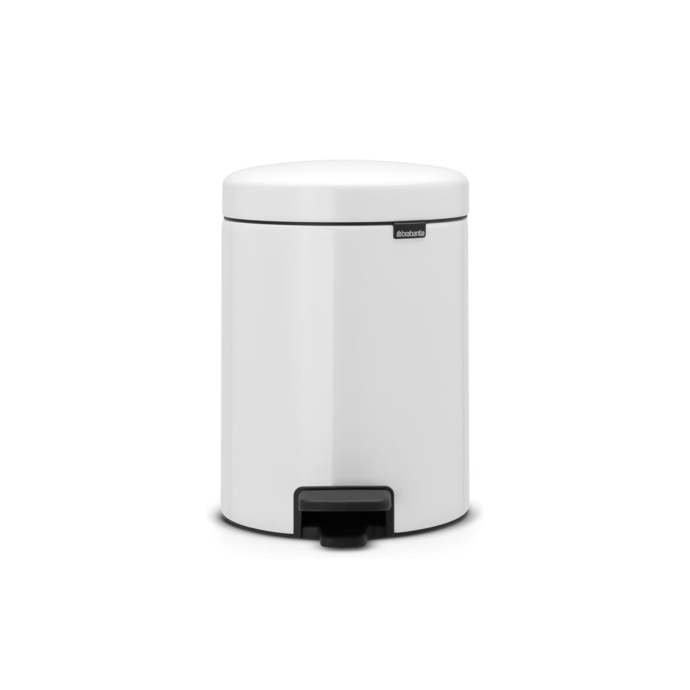 NewIcon Pedal Bin 5L - White