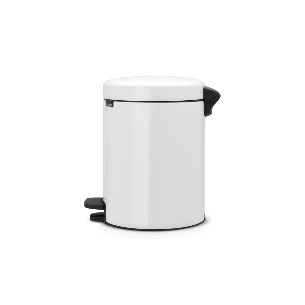 NewIcon Pedal Bin 5L - White