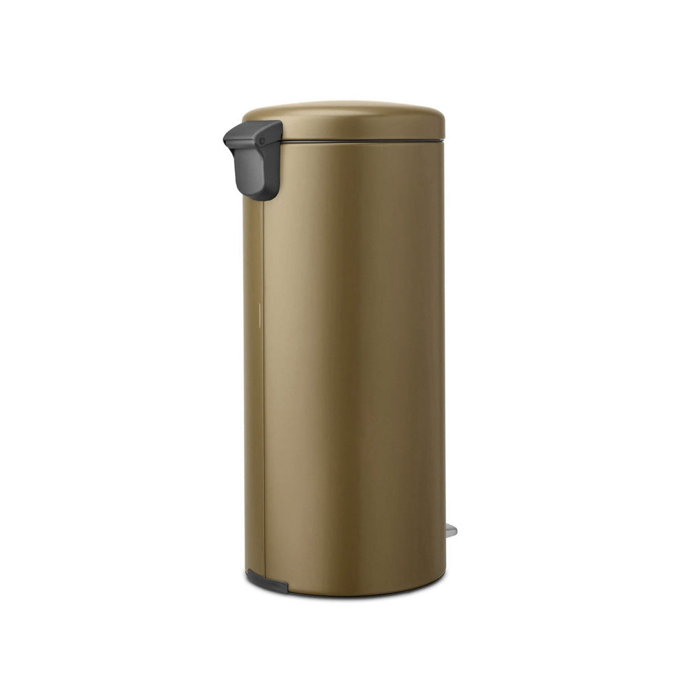 NewIcon Premium Pedal Bin 30L - Warm Brass