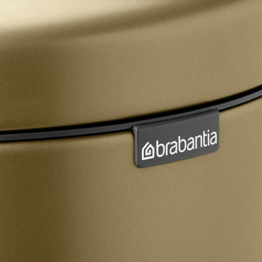 NewIcon Premium Pedal Bin 30L - Warm Brass