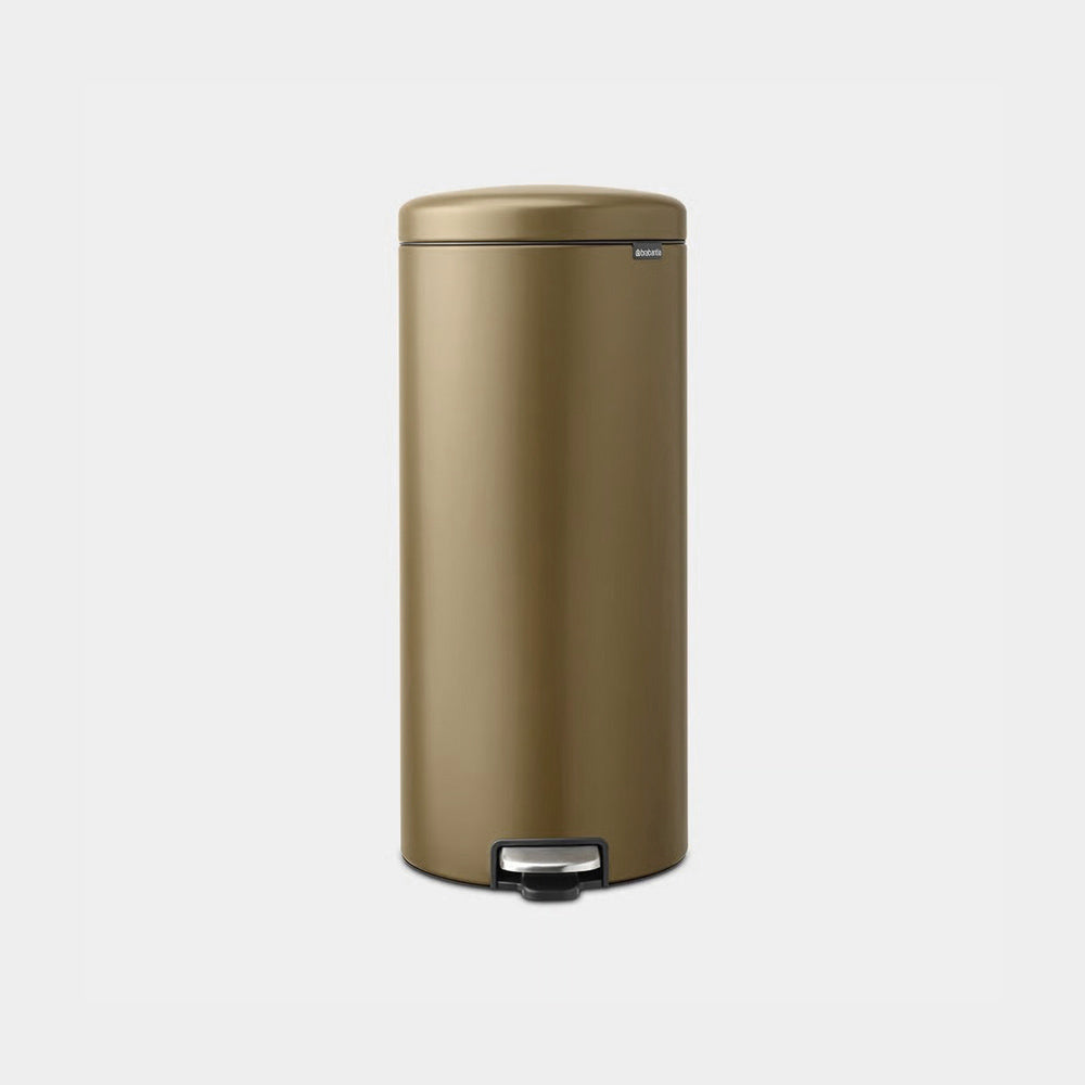 NewIcon Premium Pedal Bin 30L - Warm Brass