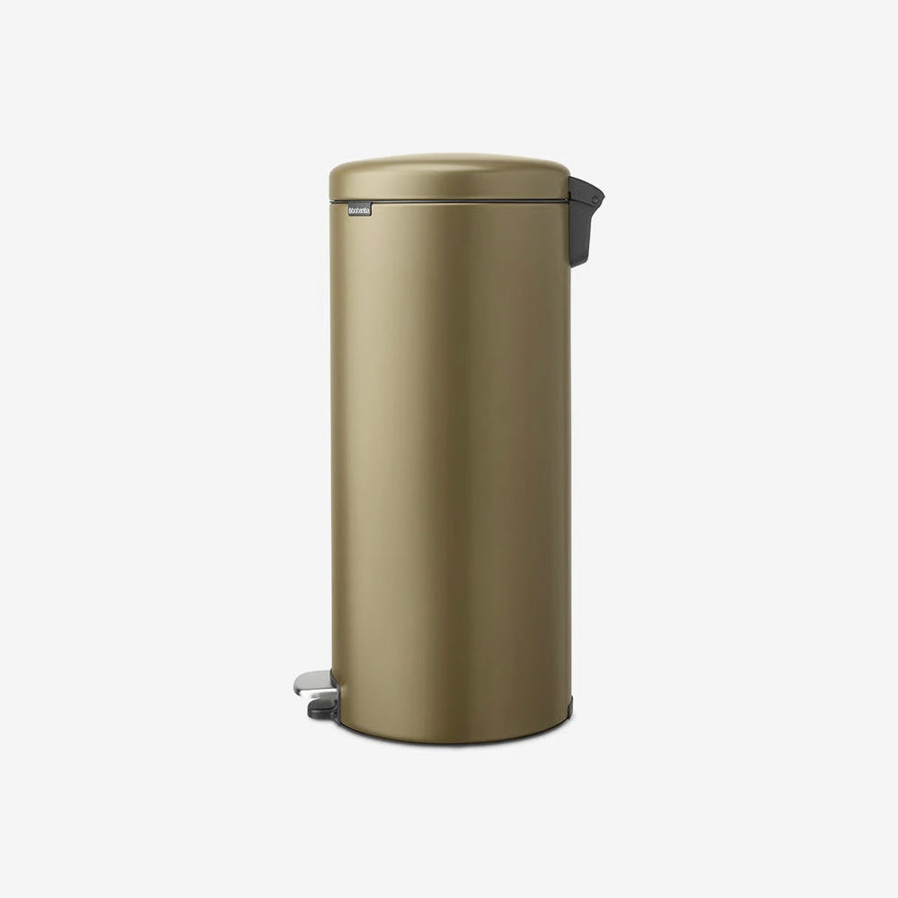 NewIcon Premium Pedal Bin 30L - Warm Brass
