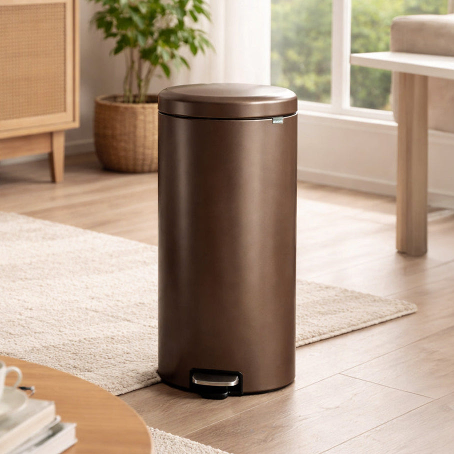 NewIcon Premium Pedal Bin 30L - Warm Bronze