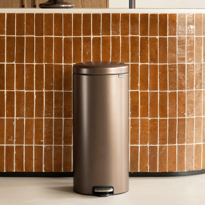 NewIcon Premium Pedal Bin 30L - Warm Bronze