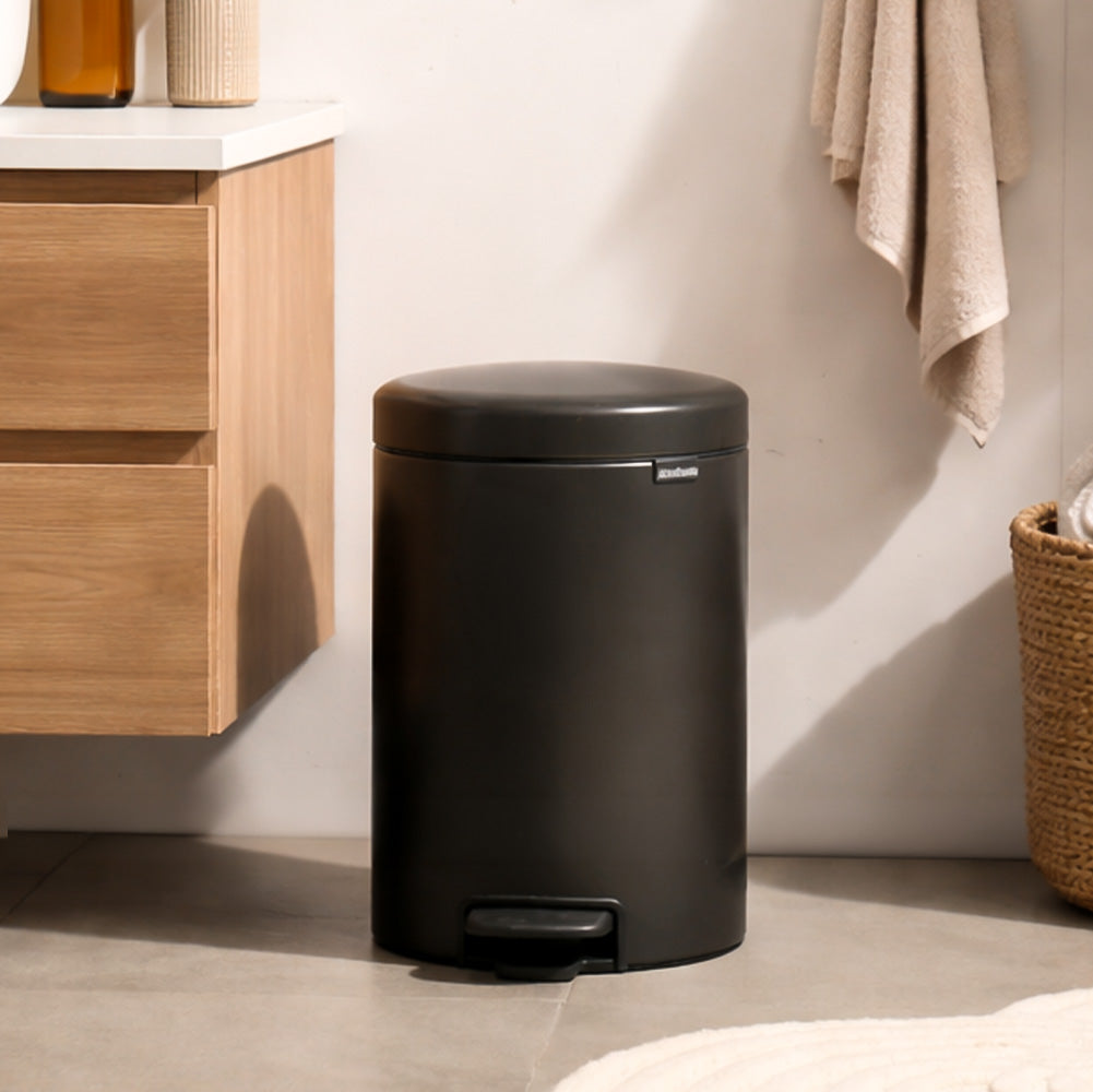 NewIcon Pedal Bin 12L - Matte Black