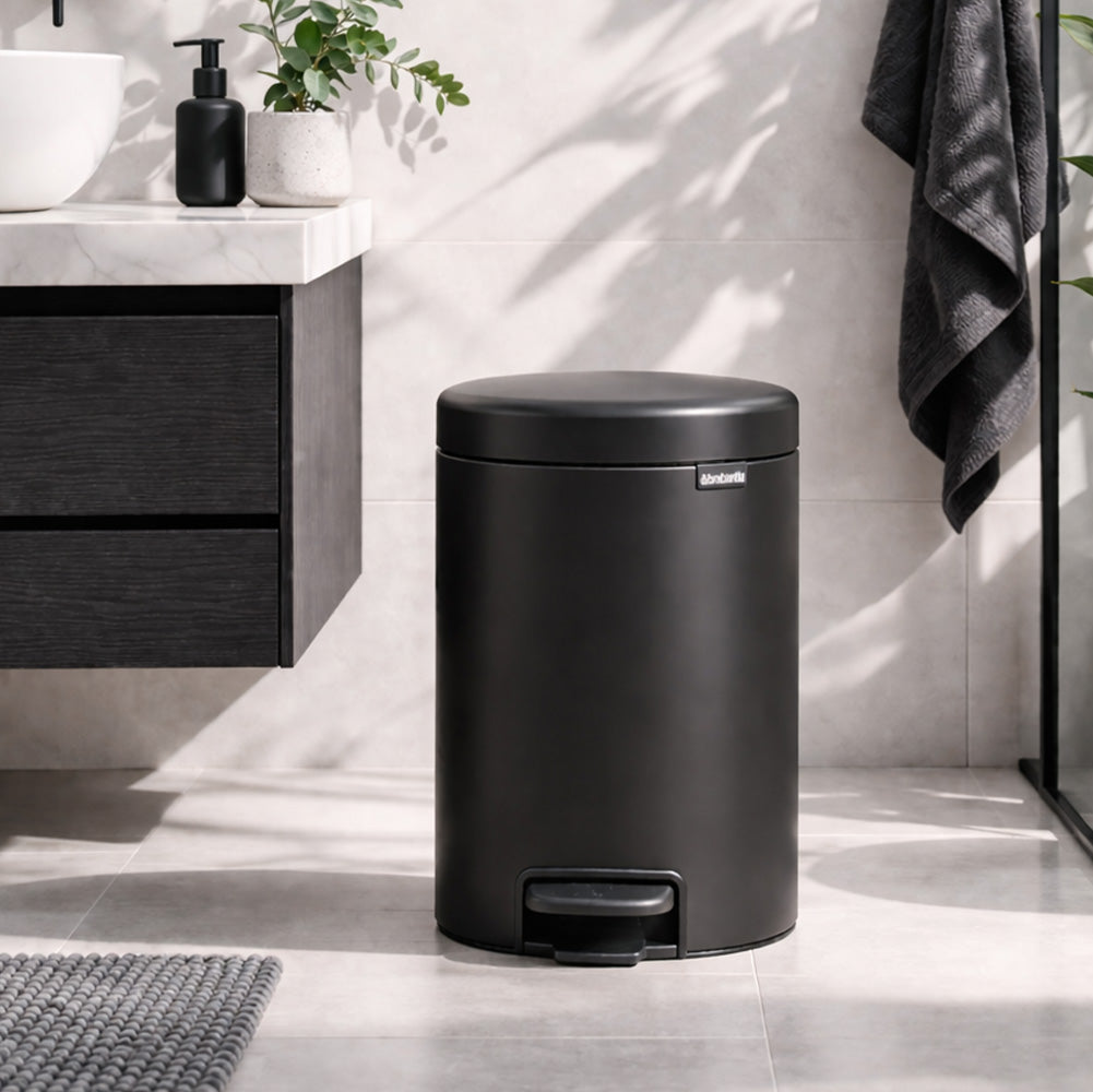 NewIcon Pedal Bin 12L - Matte Black