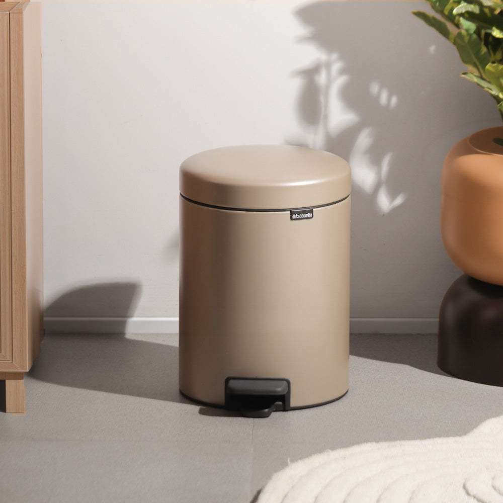 NewIcon Pedal Bin 5L - Metallic Gold