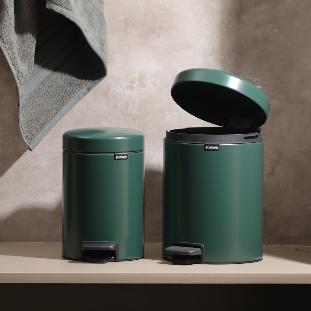 NewIcon Pedal Bin 3L - Pine Green