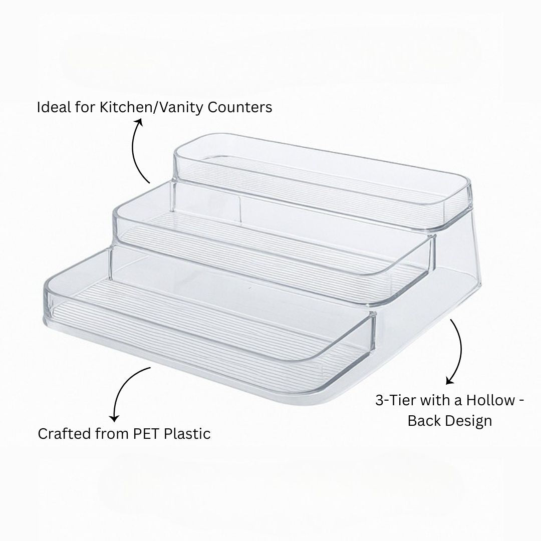 Nest 3-Tier Storage Shelf - Clear