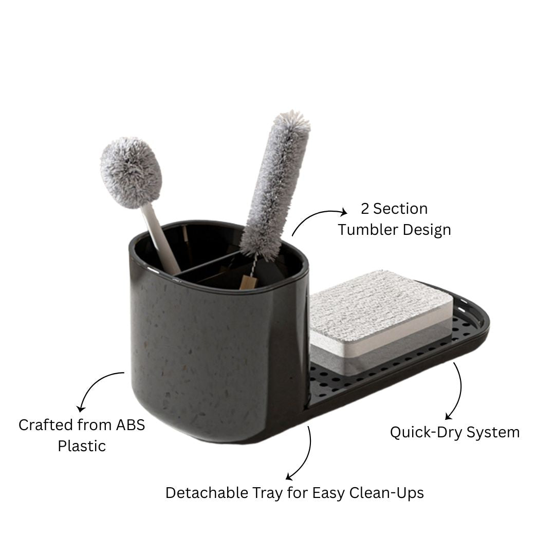 Neat Kitchen Sink Organiser - Black