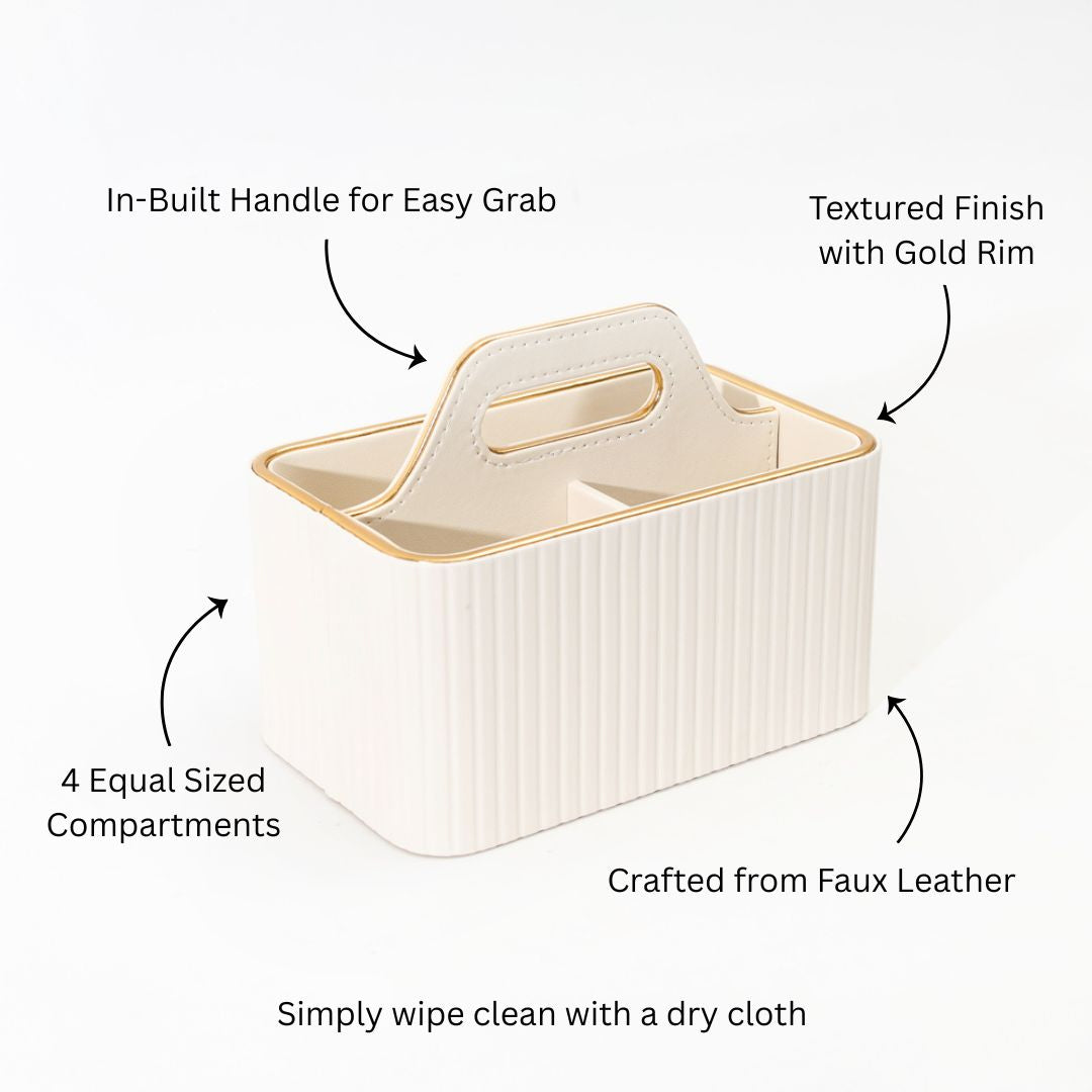 Columns Storage Caddy - Ivory