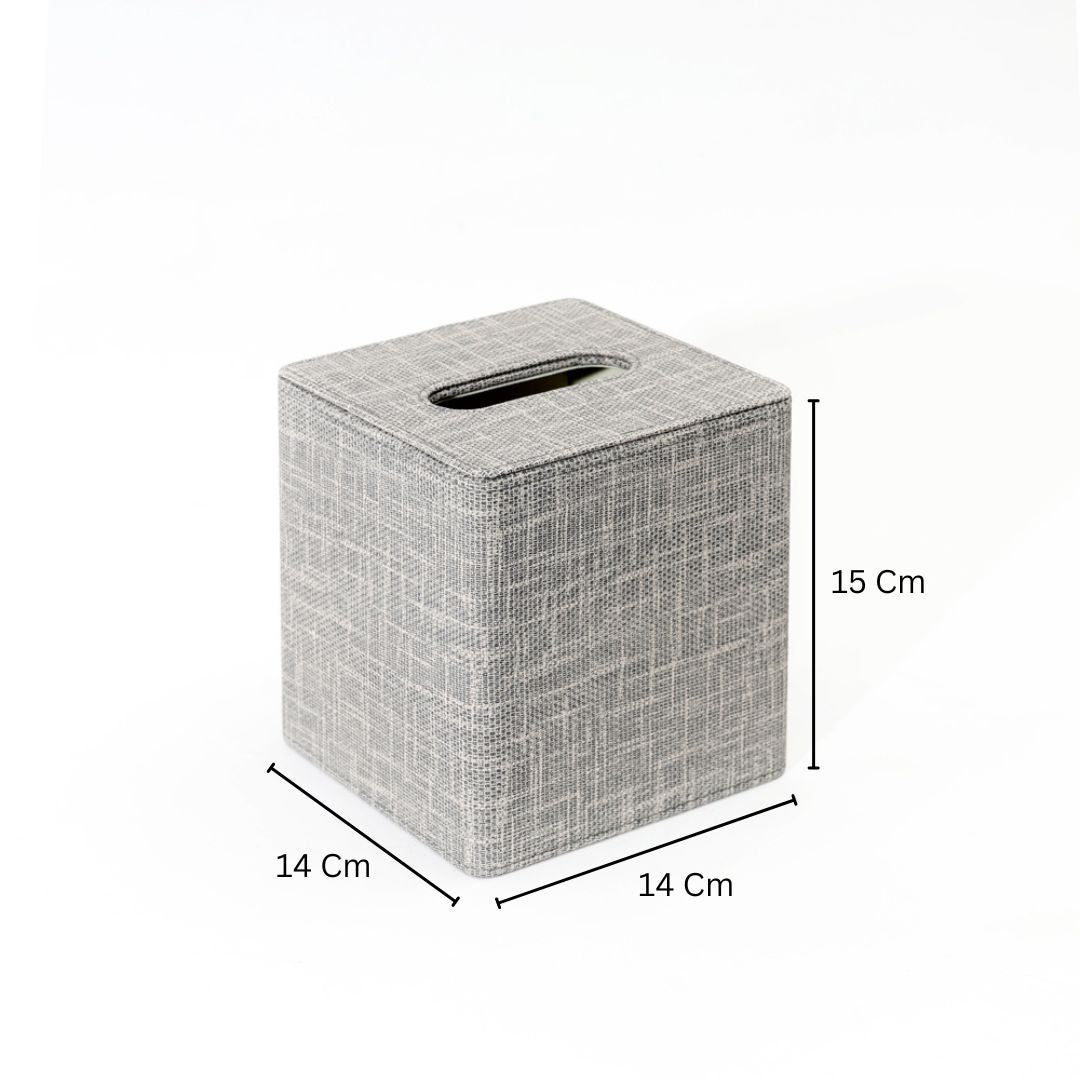Monte Square Tissue Box Holder - Graphite