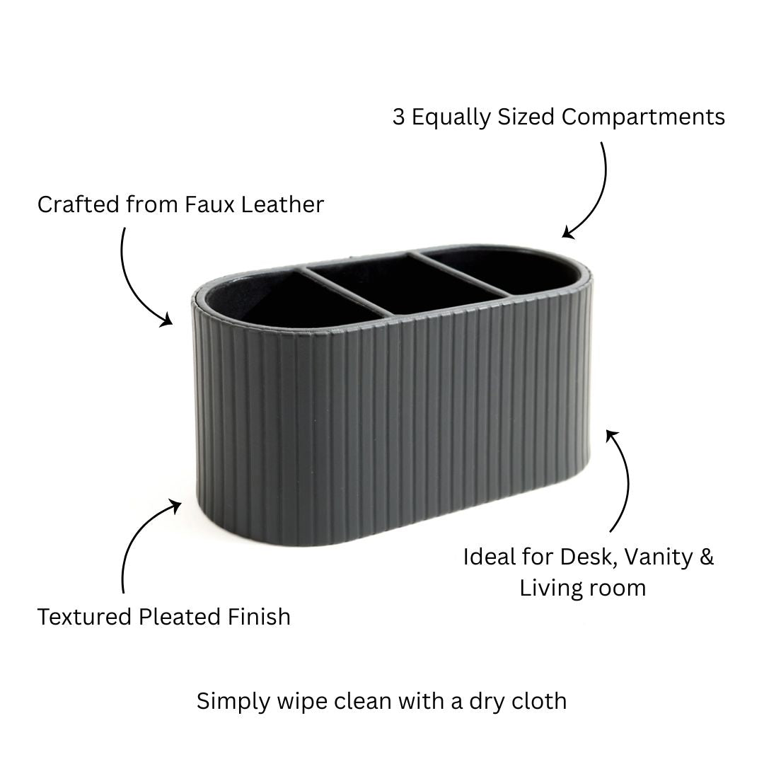 Stripes Trio Organizer - Black