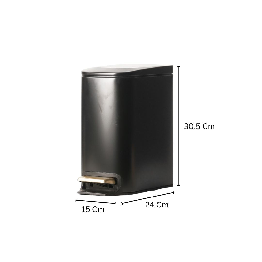 Sierra Pedal Bin 6L - Black