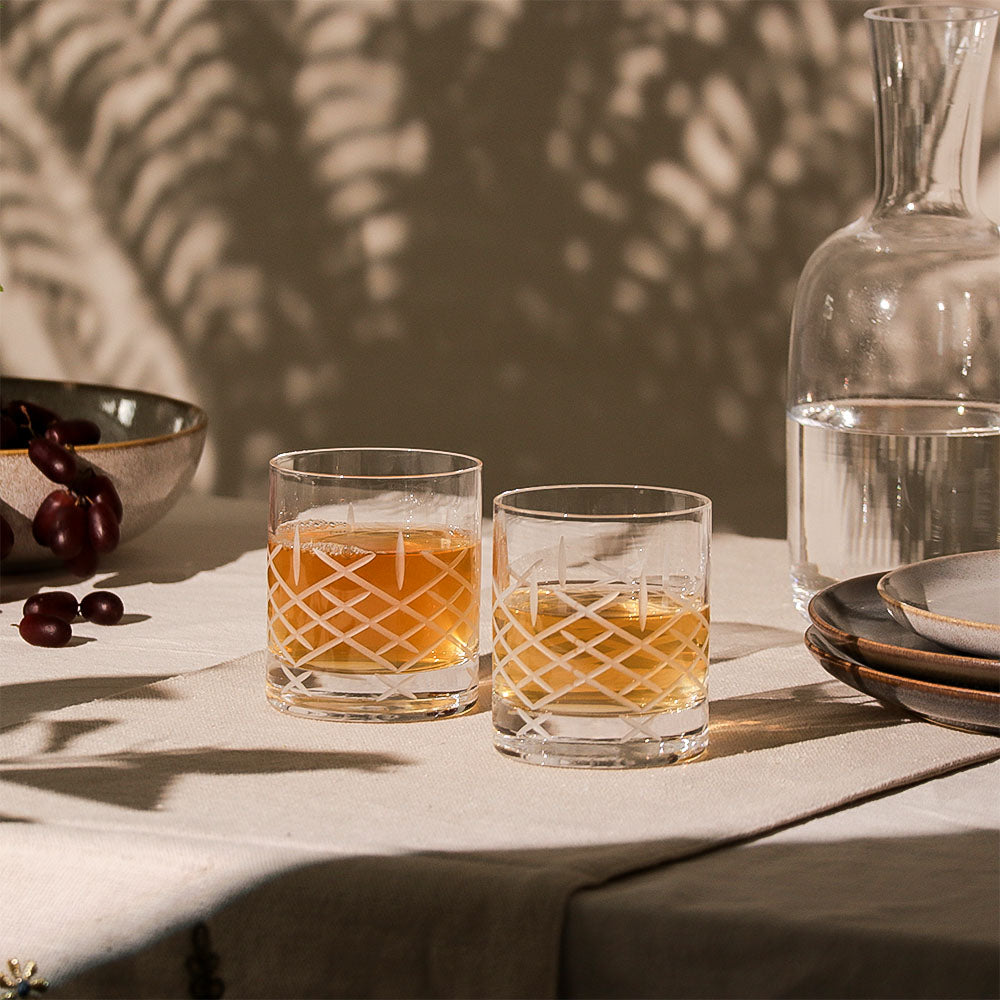 New York Club Whiskey Tumblers 320ml, Set of 6