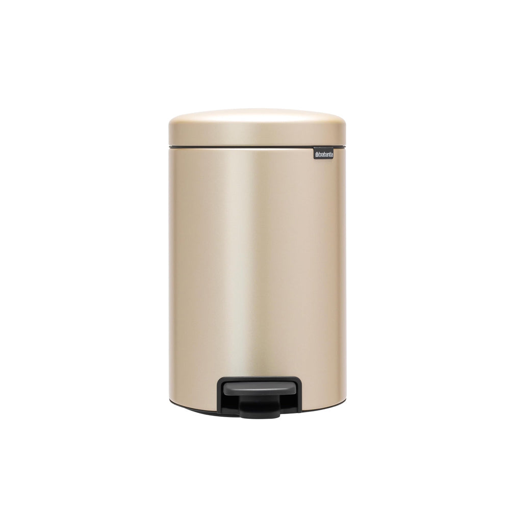 NewIcon Pedal Bin 12L - Metallic Gold