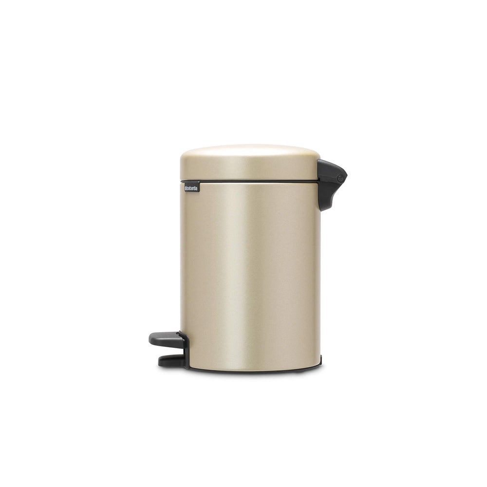 NewIcon Pedal Bin 3L - Metallic Gold