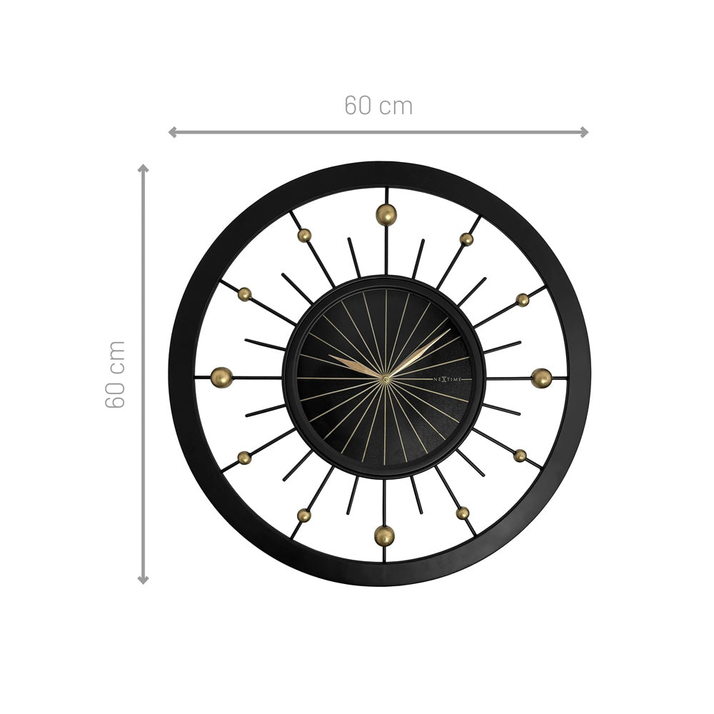 Orbit Wall Clock 60cm - Black