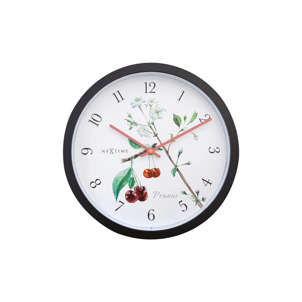 Prunus Weatherproof Wall Clock 31cm - Black