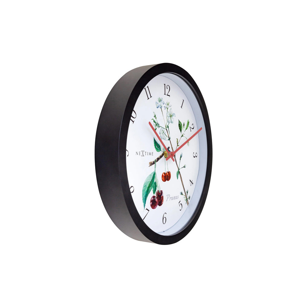 Prunus Weatherproof Wall Clock 31cm - Black