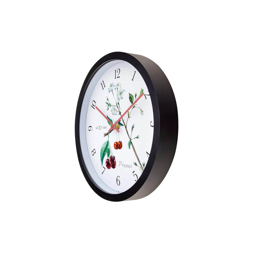 Prunus Weatherproof Wall Clock 31cm - Black